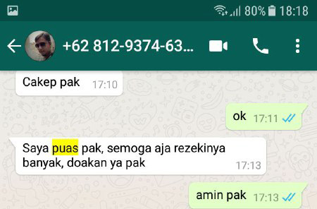 testimoni kepuasan velocity developer